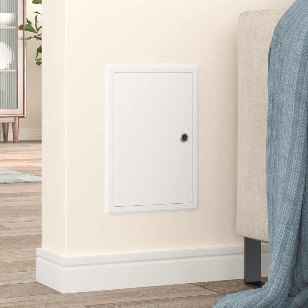 VidaXL panneau d'accès blanc 33 x 23 x 3 cm acier