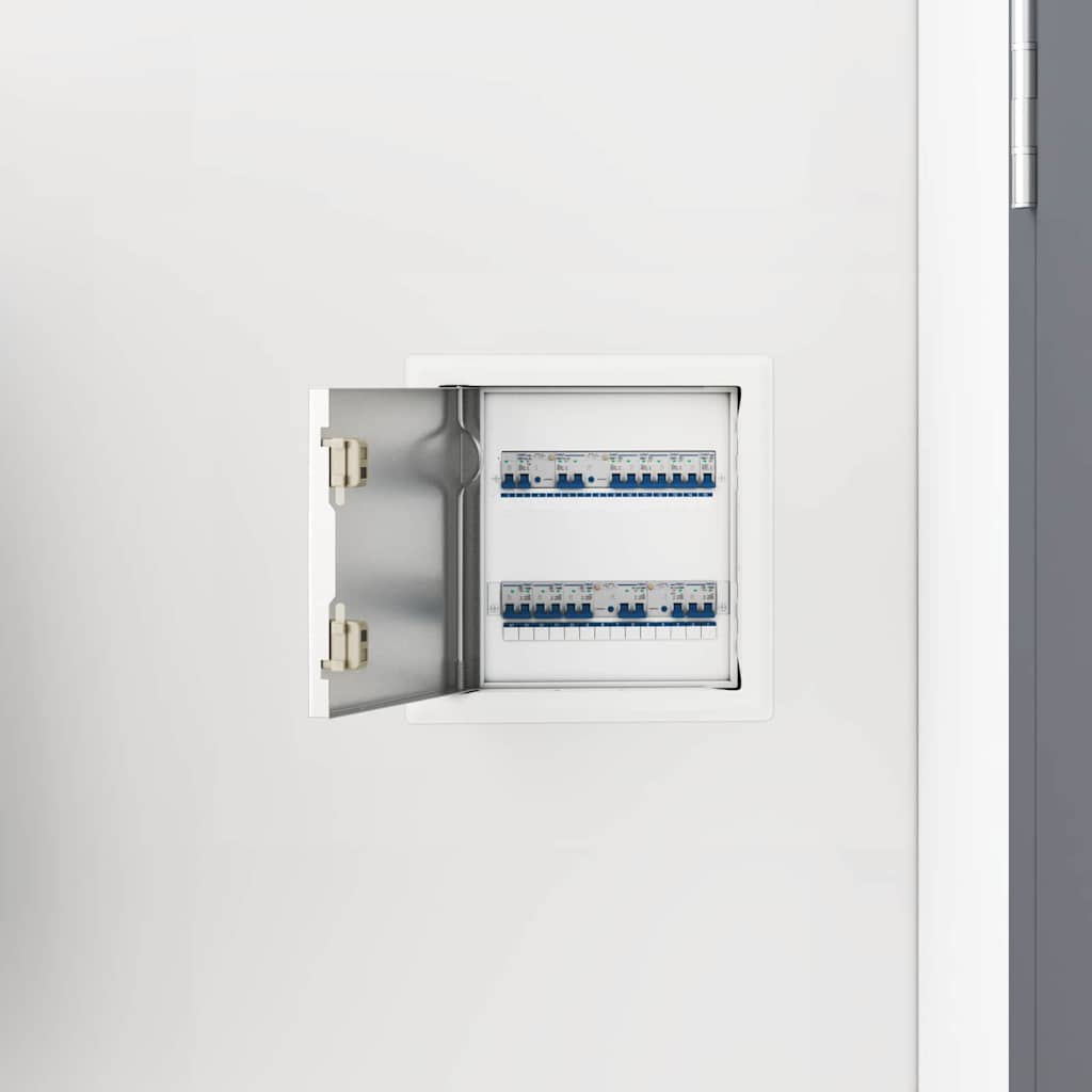 VidaXL panneau d'accès 2 pcs blanc 23 x 23 x 3 cm acier