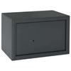 Vidaxx coffre-fort avec serrure gris foncé 31 x 20 x 20 cm acier
