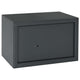 Vidaxx coffre-fort avec serrure gris foncé 31 x 20 x 20 cm acier