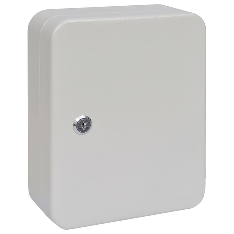 Vidaxx boîte à clés avec serrure ivoire 20 x 7,5 x 25 cm en acier