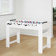 Baby-foot Vidaxx blanc 125 x 60,5 x 80 cm bois fini