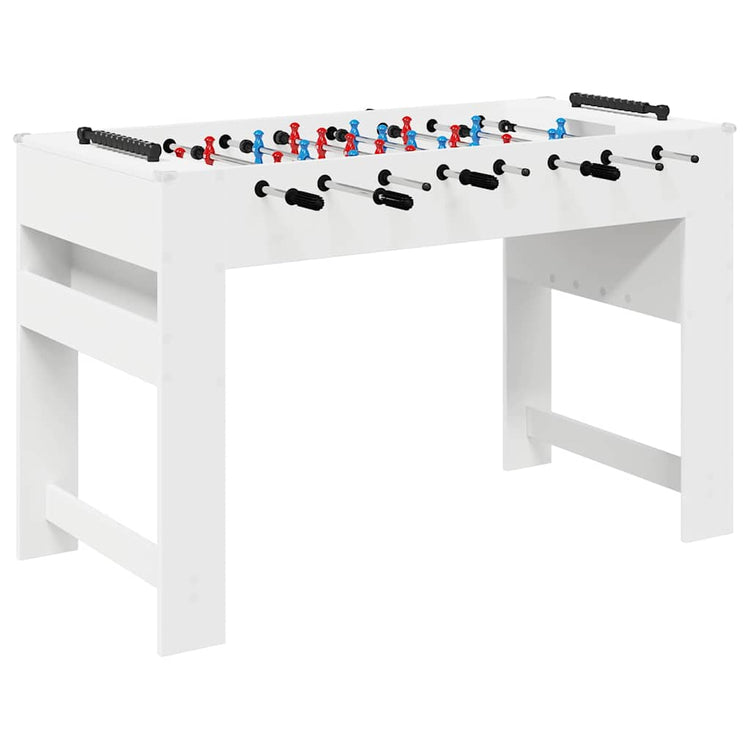 Baby-foot Vidaxx blanc 125 x 60,5 x 80 cm bois fini