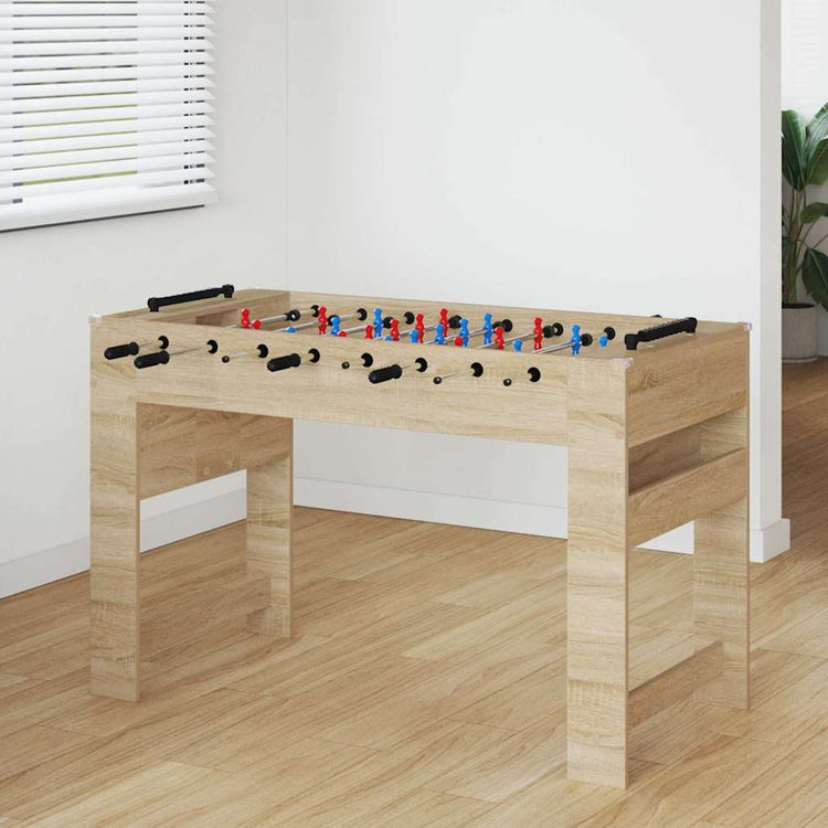 Vidaxl baby-foot chêne sonoma 125 x 60,5 x 80 cm bois fini