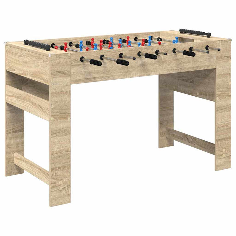Vidaxl baby-foot chêne sonoma 125 x 60,5 x 80 cm bois fini