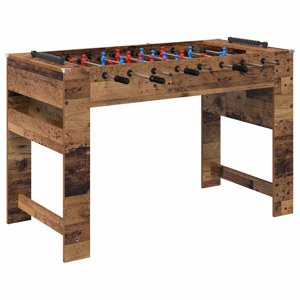 Baby-foot Vidaxx vieux bois 125 x 60,5 x 80 cm bois traité