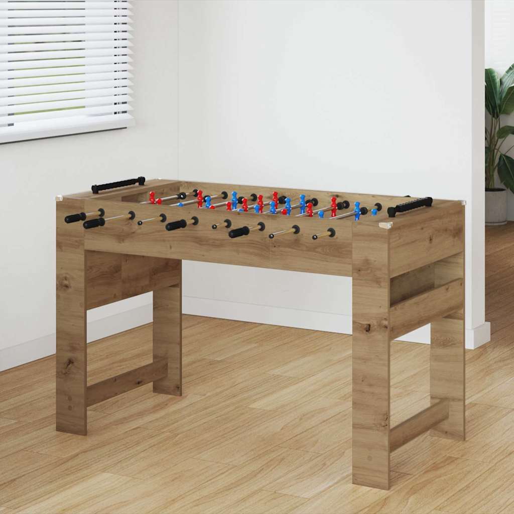 Baby-foot en chêne artisanal Vidaxx 125 x 60,5 x 80 cm bois fini