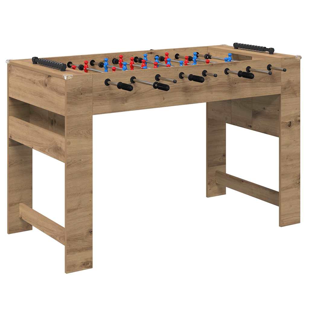 Baby-foot en chêne artisanal Vidaxx 125 x 60,5 x 80 cm bois fini