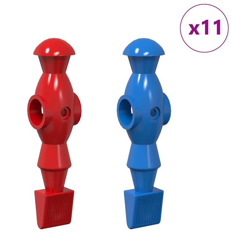 Vidaxl baby-foot joueurs 22 pcs bleu et rouge 2,4 x 2,1 x 9,7 cm pp