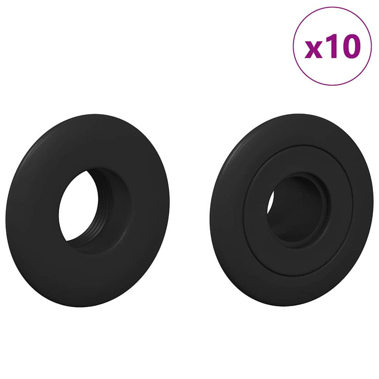 Vidaxl roulements de baby-foot pour bâton 5 x 5 x 2,8 cm 10 pcs noir