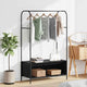 Vidaxx portant à vêtements avec rangement noir 100 x 44 x 160 cm en bois travaillé