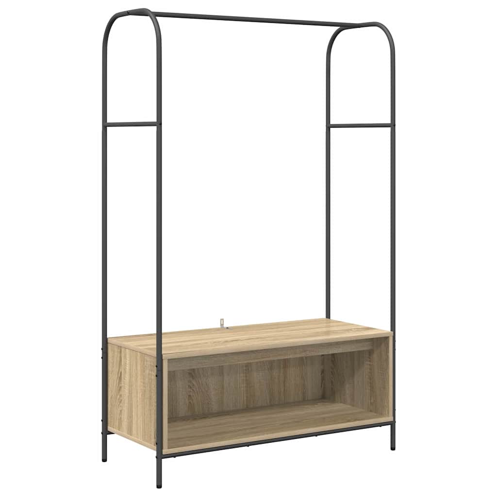 Vidaxx portant à vêtements chêne brun 100 x 44 x 160 cm bois fini