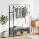 Vidaxx portant à vêtements avec rangement gris 100 x 44 x 160 cm en bois travaillé