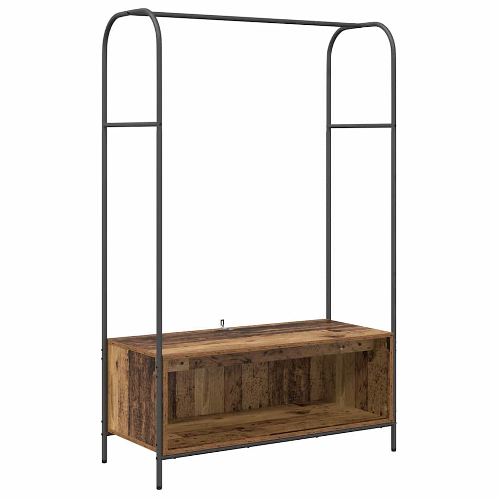 Vidaxx portant à vêtements chêne brun 100 x 44 x 160 cm bois fini
