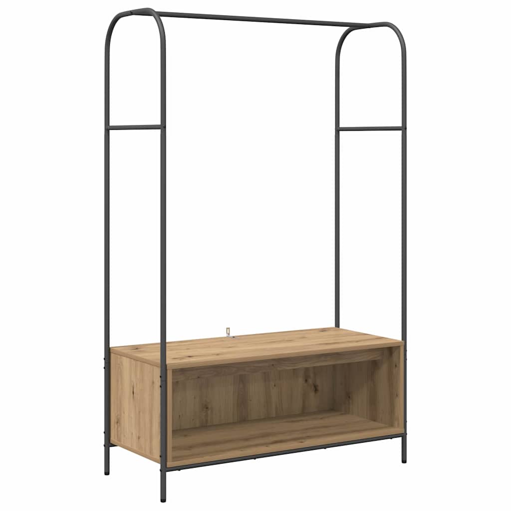 Vidaxx portant à vêtements chêne brun 100 x 44 x 160 cm bois fini