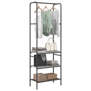 Vidaxl portant à vêtements avec étagère gris sonoma 60 x 30 x 171 cm bois fini - afbeelding 3