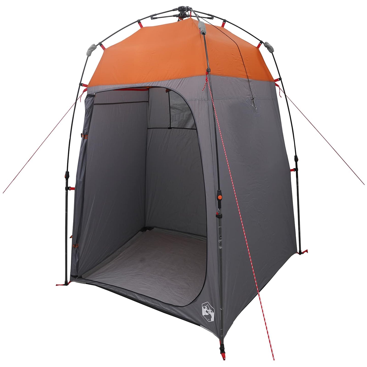 Tente instantanée VidaXL 2 personnes à dégagement rapide avec toit gris et orange