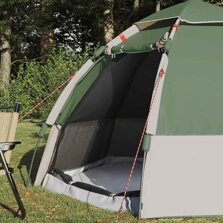 Tente instantanée VidaXL avec housse de pluie pour 4 personnes à dégagement rapide