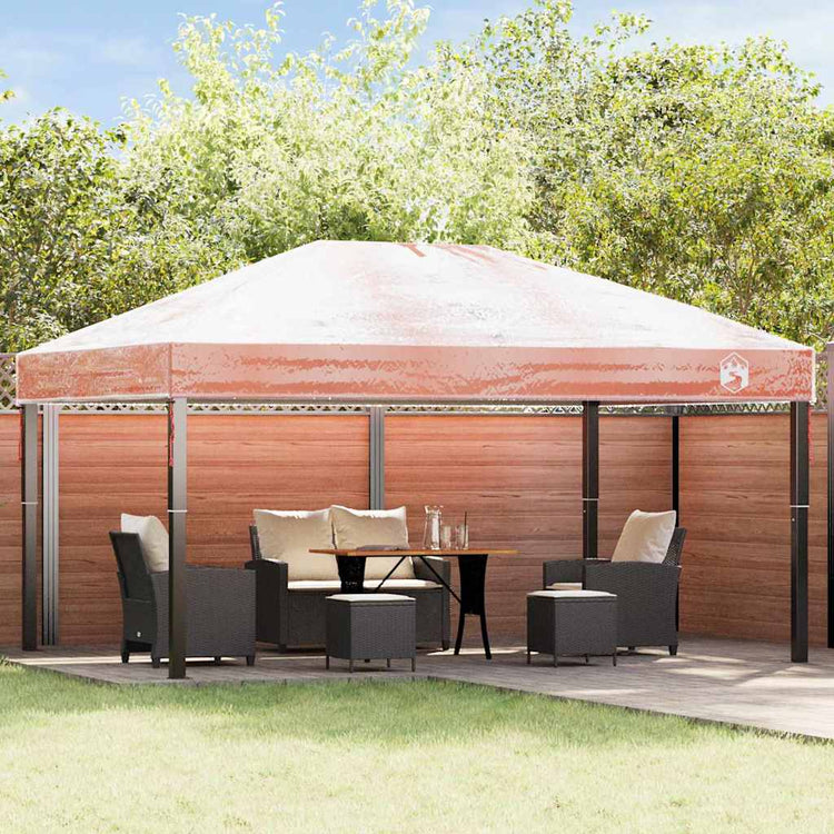 VidaXL couverture de gazebo de remplacement transparent 400 x 300 x 32 cm PVC