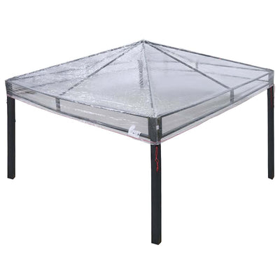 VidaXL couverture de gazebo de remplacement transparent 3 x 3 m PVC