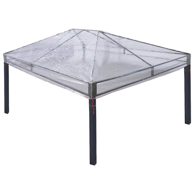 VidaXL couverture de gazebo de remplacement transparent 400 x 300 x 32 cm PVC