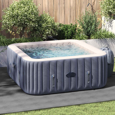Vidaxl tapis de sol de piscine gris clair 274 x 274 x 0,1 cm