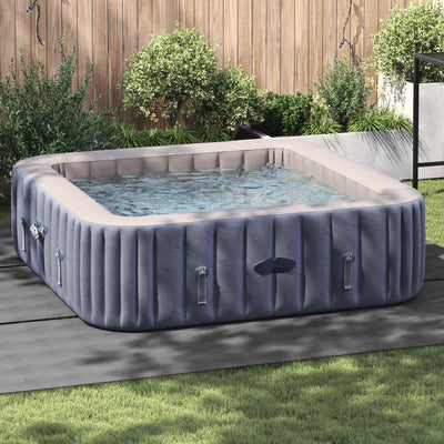 Vidaxl tapis de sol de piscine gris clair 396 x 396 x 0,1 cm