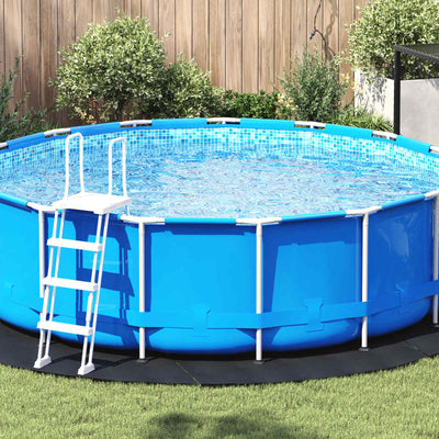Tapis de sol de piscine Vidaxl noir ø 366 cm en tissu non tissé