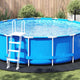Tapis de sol de piscine Vidaxl noir ø 458 cm en tissu non tissé