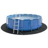 Tapis de sol de piscine Vidaxl noir ø 458 cm en tissu non tissé