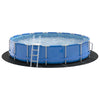 Tapis de sol de piscine Vidaxl noir ø 550 cm en tissu non tissé