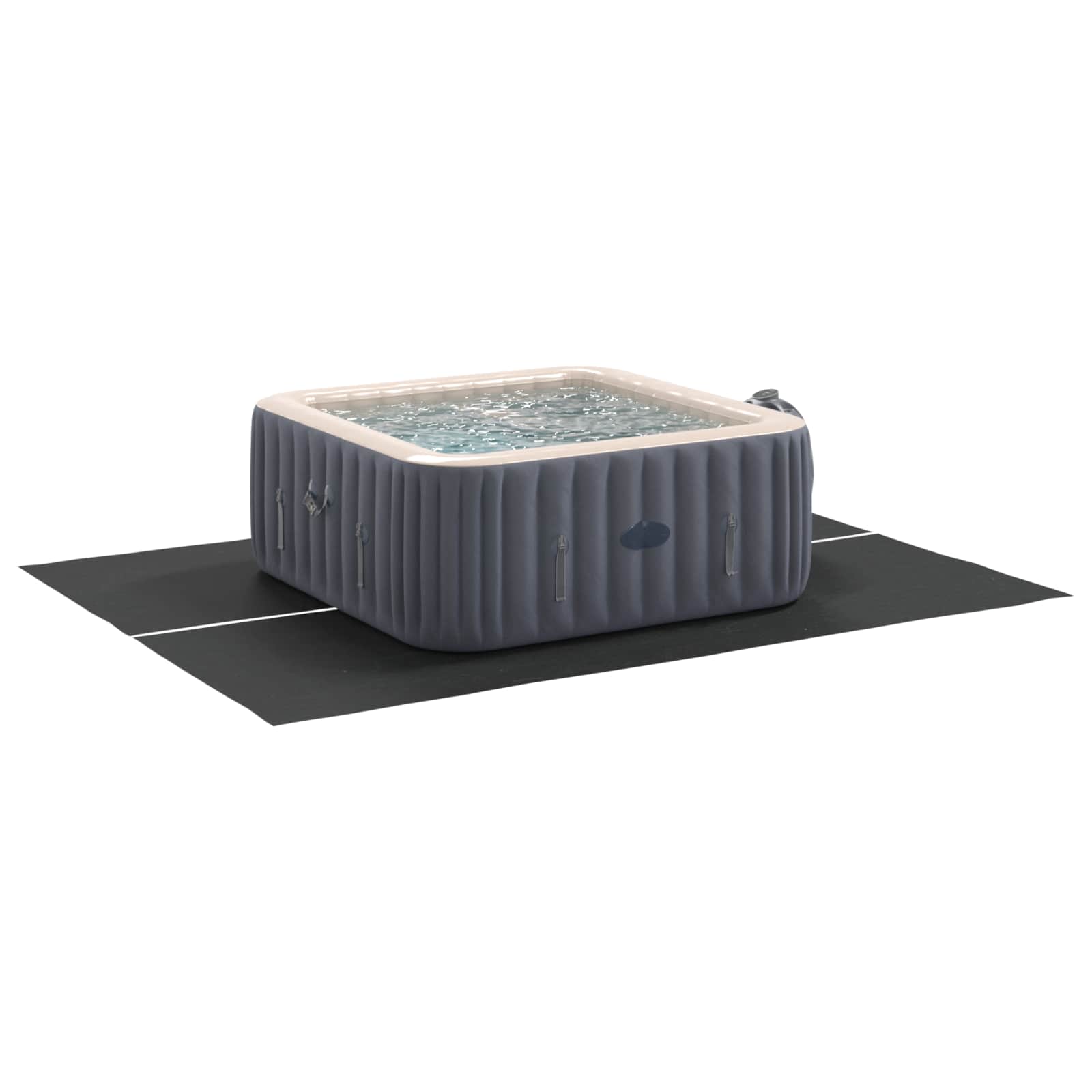 Vidaxl tapis de sol de piscine noir 300 x 220 x 0,1 cm en tissu non tissé
