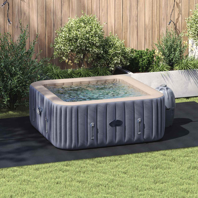 Vidaxl tapis de sol de piscine noir 420 x 220 x 0,1 cm en tissu non tissé