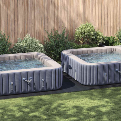 Vidaxl tapis de sol de piscine noir 640 x 321 x 0,1 cm en tissu non tissé