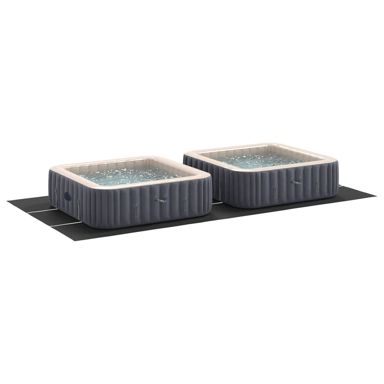Vidaxl tapis de sol de piscine noir 640 x 321 x 0,1 cm en tissu non tissé
