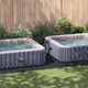 Vidaxl tapis de sol de piscine noir 750 x 372 x 0,1 cm tissu non tissé