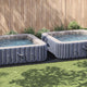 Vidaxl tapis de sol de piscine noir 820 x 420 x 0,1 cm en tissu non tissé