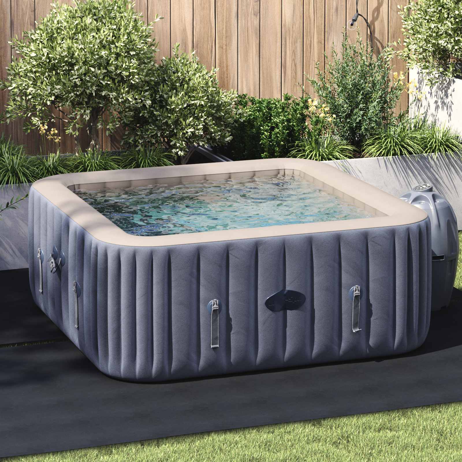 Tapis de sol de piscine Vidaxl 274 x 274 x 0,1 cm en tissu non tissé