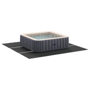 Vidaxl tapis de sol de piscine noir 396 x 396 x 0,1 cm en tissu non tissé - afbeelding 3