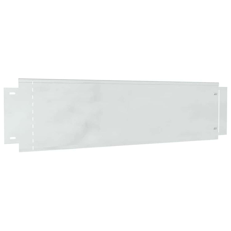 Vidaxl bordures de pelouse 10 pcs argent 100 x 25 x 0,07 cm