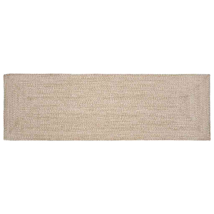 Vidaxx tapis rectangulaire naturel et blanc 60 x 250 cm jute