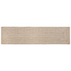 Vidaxx tapis rectangulaire naturel et blanc 60 x 400 cm jute