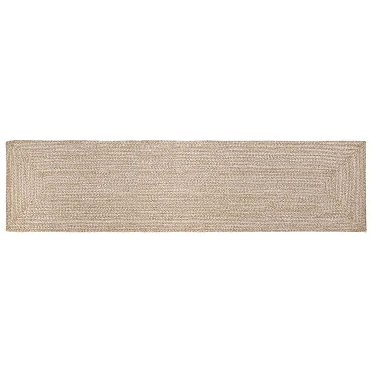 Vidaxx tapis rectangulaire naturel et blanc 60 x 400 cm jute