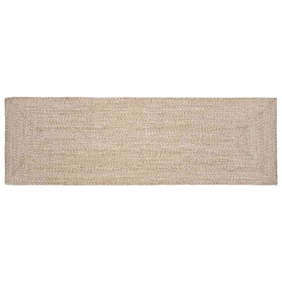 Vidaxx tapis rectangulaire naturel et blanc 80 x 250 cm jute