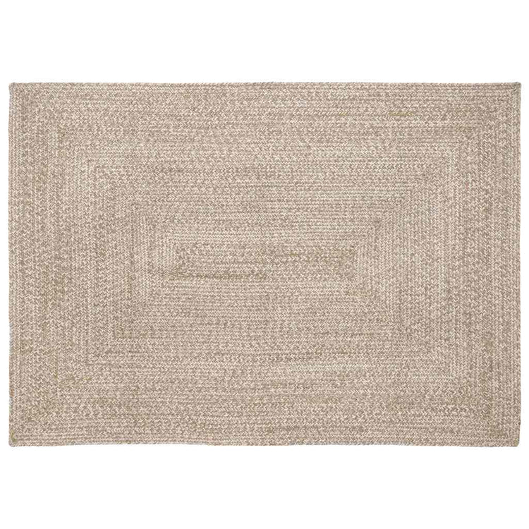 Vidaxx tapis rectangulaire naturel et blanc 120 x 170 cm jute