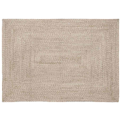 Vidaxx tapis rectangulaire naturel et blanc 140 x 200 cm jute