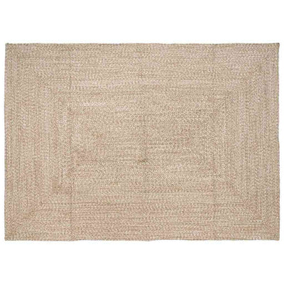 Vidaxx tapis rectangulaire naturel et blanc 160 x 230 cm jute