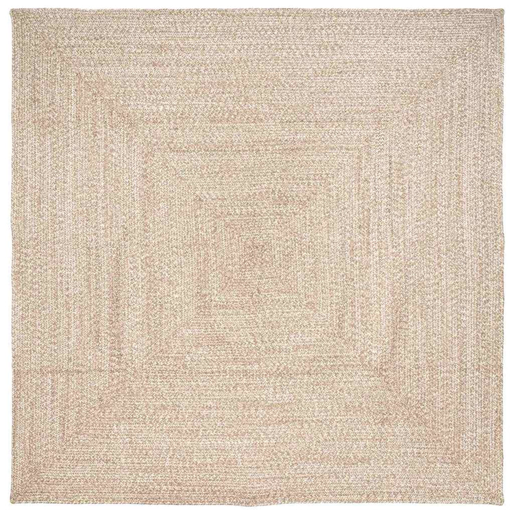 Vidaxx tapis carré naturel et blanc 200 x 200 cm jute