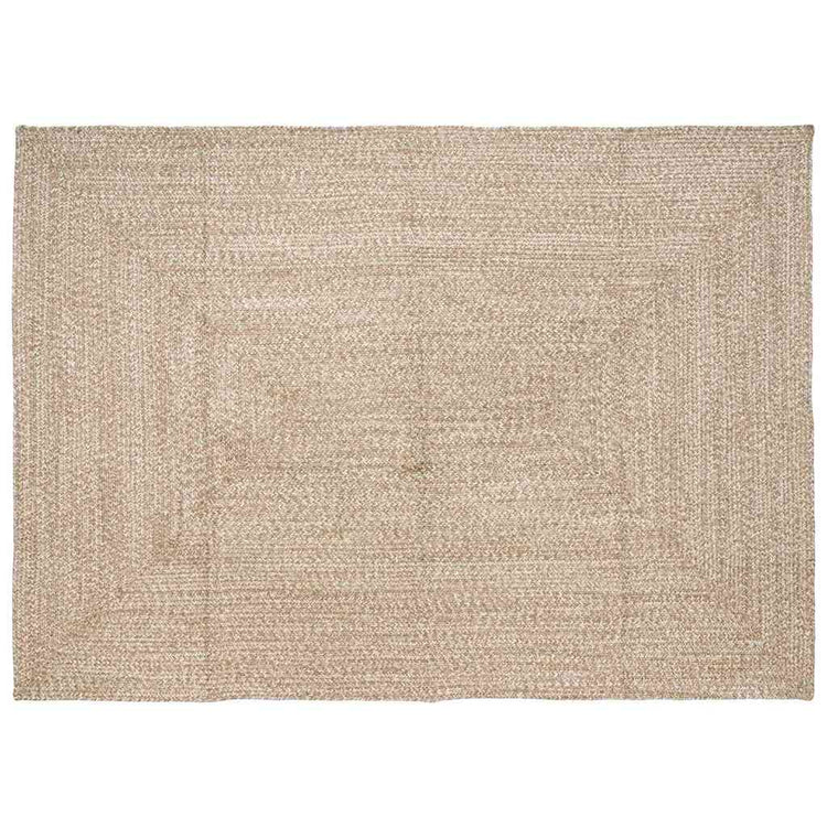 Vidaxx tapis rectangulaire naturel et blanc 240 x 340 cm jute