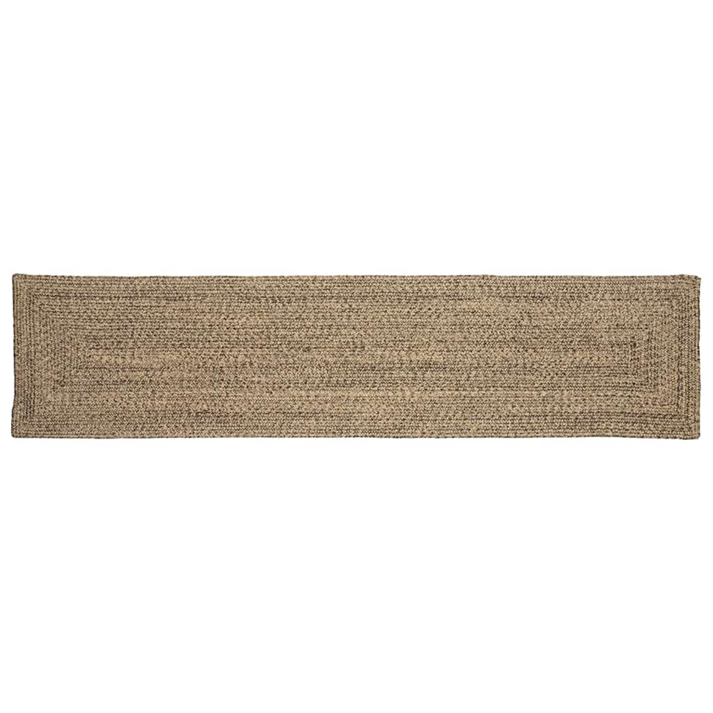 Vidaxx tapis rectangulaire naturel et noir 60 x 200 cm jute